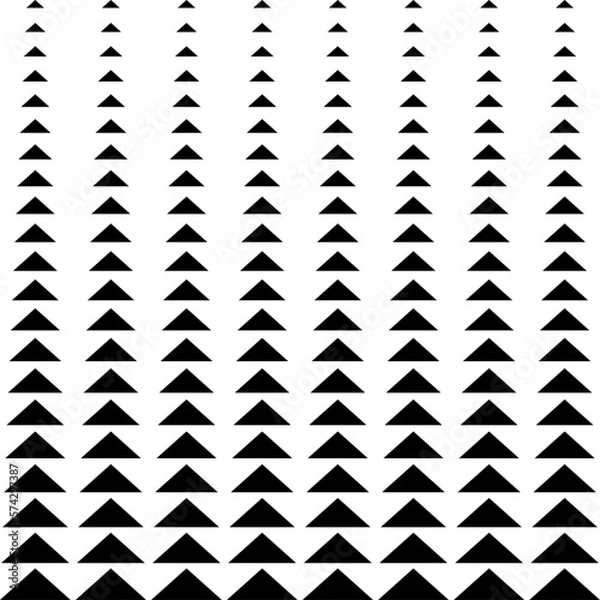 Fototapeta set of black geometric shapes triangle gradational pattern repeated design style backdrop chritsmas xmas tree pattern shaped fabric decoration art vector	
