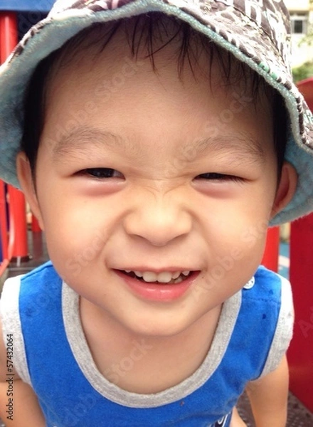 Obraz cute asian boy smiling