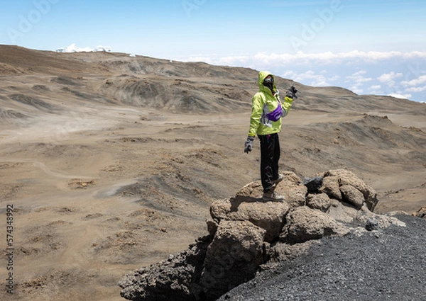 Fototapeta Climate Change at the Top of the World: A Hiker's Perspective