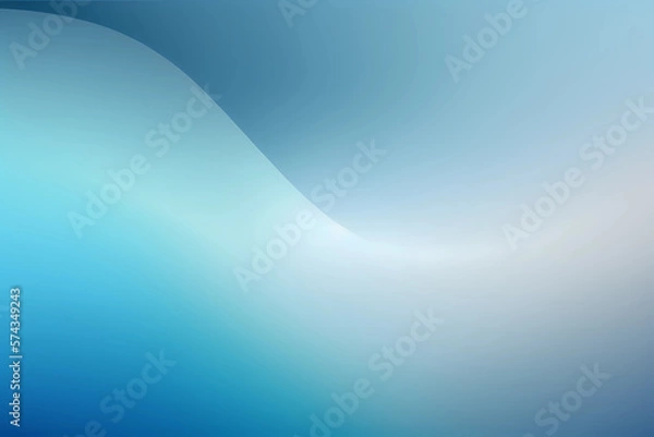 Fototapeta Smooth Gradient Backdrop Illustration in Soft Blue for Minimalist Graphic Design Ideas, Generative AI