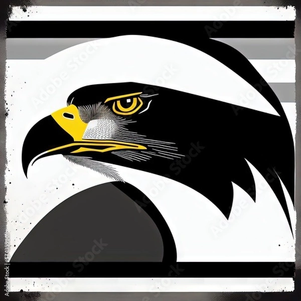 Obraz Logotype head of a eagle