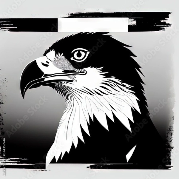 Obraz Logotype head of a eagle