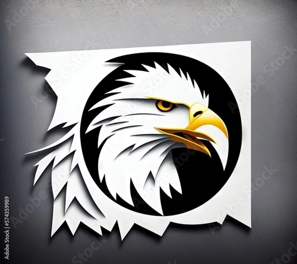 Obraz Logotype head of a eagle