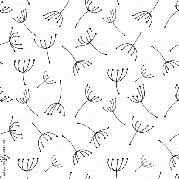 Fototapeta Dandelion seamless pattern for your design