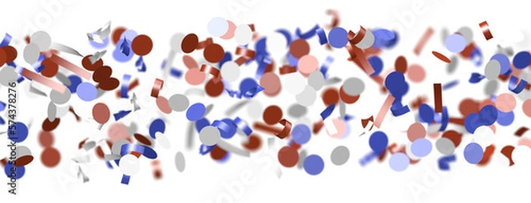Obraz Confetti - Confetti confetti on american independence day