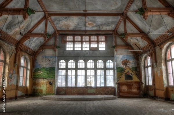 Obraz Abandoned hall in Beelitz