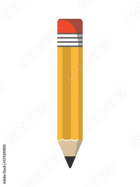 Obraz Vector illustration of a simple pencil.