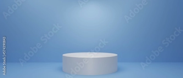 Obraz Empty podium 3d render. 3d illustration. Award ceremony concept. 