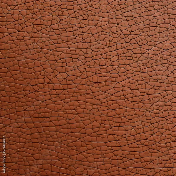 Obraz Brown Leather Texture Background created with Generative AI technology