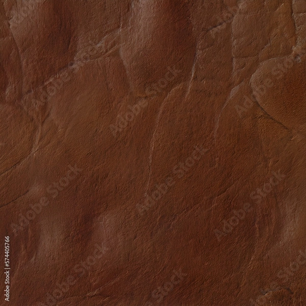 Obraz Brown Leather Texture Background created with Generative AI technology