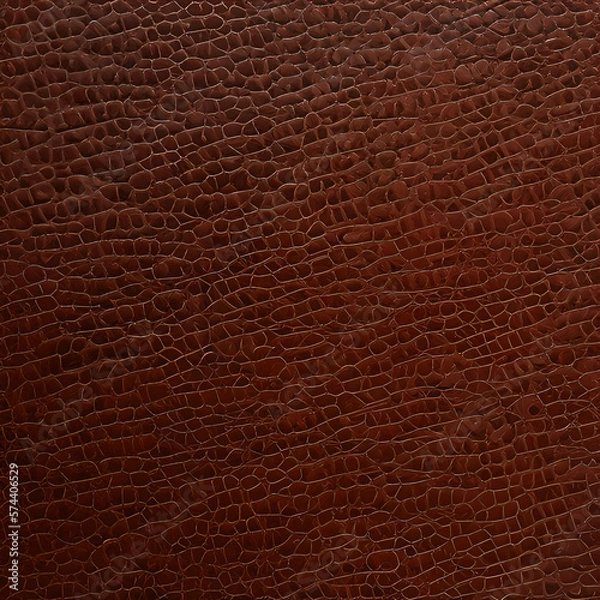 Obraz Brown Leather Texture Background created with Generative AI technology