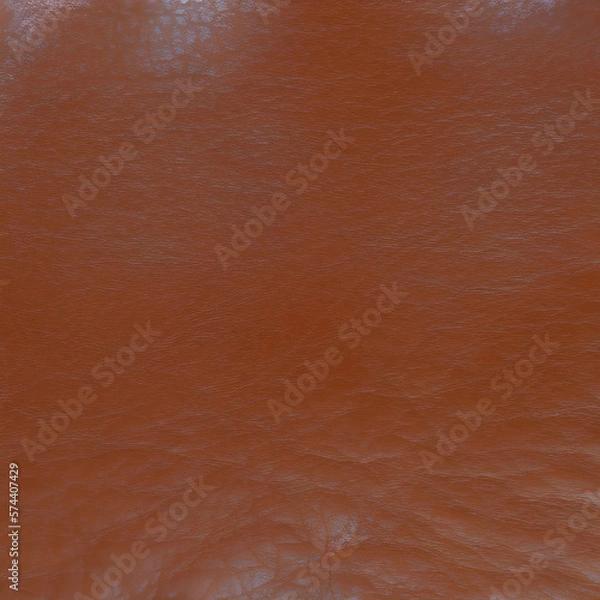 Obraz Brown Leather Texture Background created with Generative AI technology