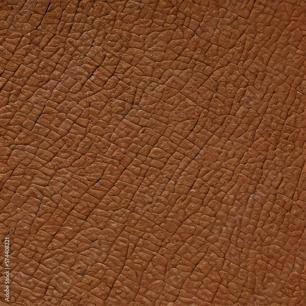 Obraz Brown Leather Texture Background created with Generative AI technology