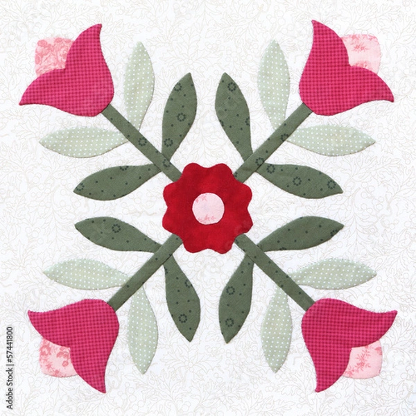 Obraz Patchwork Quilt pattern Flower