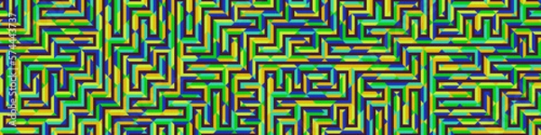 Fototapeta Color Rhombus tile tessellation pattern illustration