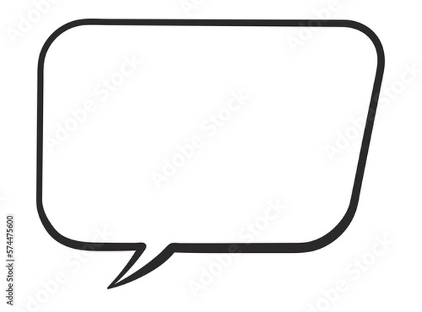 Obraz 手書き風のシンプルな吹き出し
