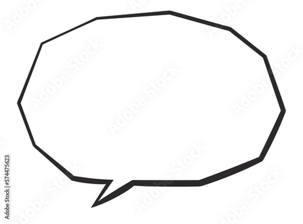 Obraz 手書き風のシンプルな吹き出し
