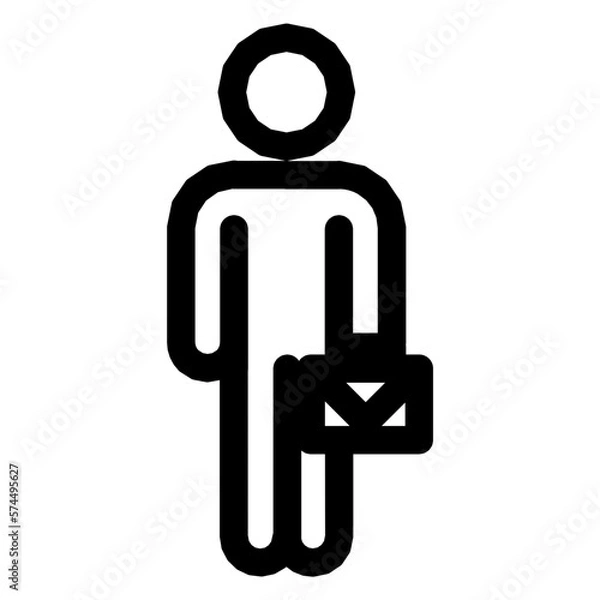 Fototapeta This a Bussines Icons Outline Black Style