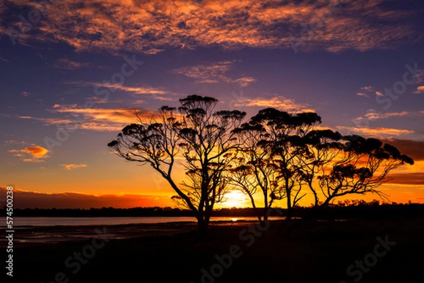 Fototapeta sunset in the outback