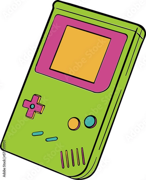 Obraz Gameboy illustration