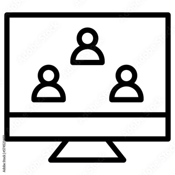 Obraz contact in computer icon