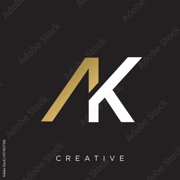 Obraz ak business logo design vector icon	
