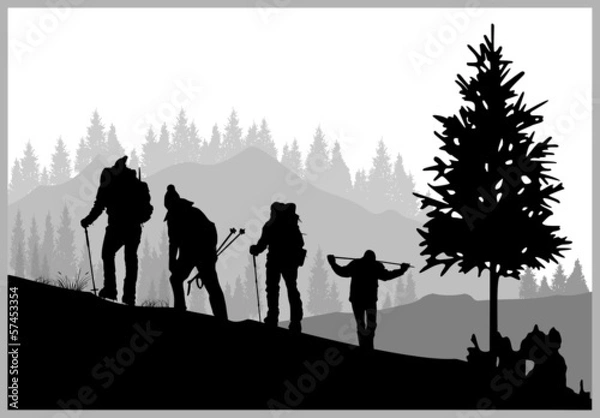 Obraz Mountain Climbing