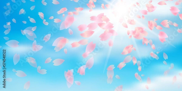 Fototapeta 桜　和柄　春　背景