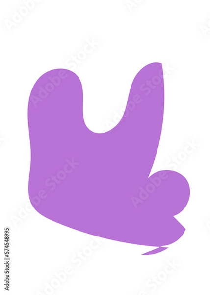 Obraz Purple Abstract Shapes Decor 