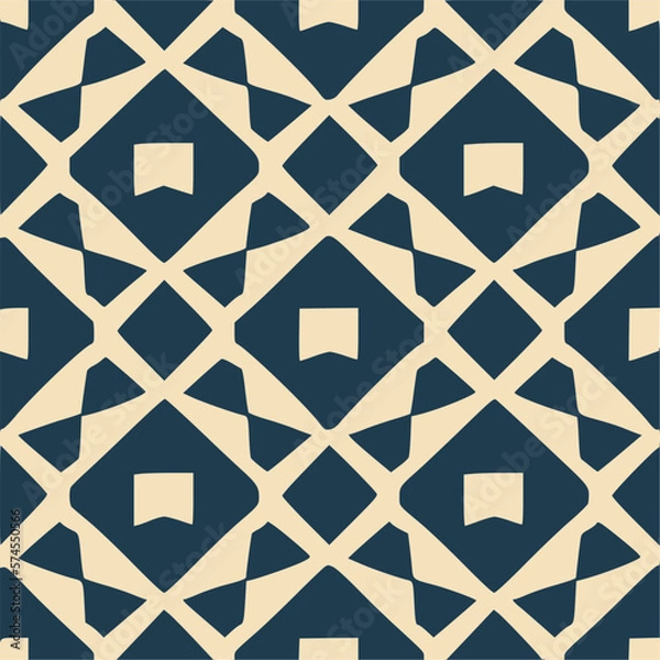 Fototapeta Ethnic style Geometric Vector Seamless Pattern textile print. traditional design. Creative pattern backgrounds. with triangles