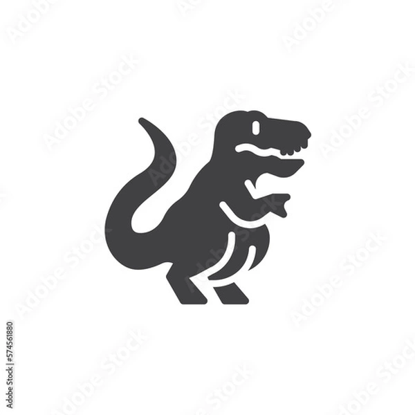 Fototapeta Dinosaur toy vector icon