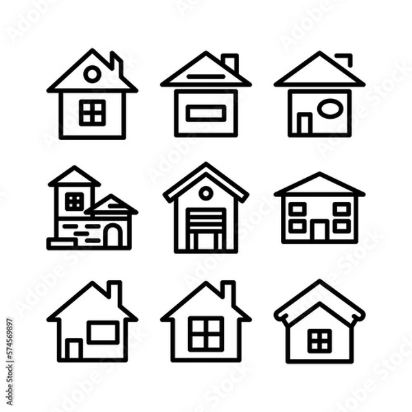 Fototapeta home icon or logo isolated sign symbol vector illustration - high quality black style vector icons
