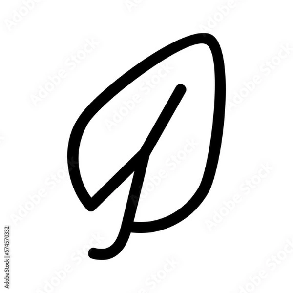 Fototapeta leaf icon or logo isolated sign symbol vector illustration - high quality black style vector icons
