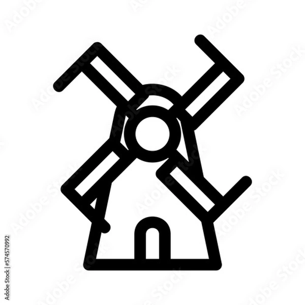Obraz mill icon or logo isolated sign symbol vector illustration - high quality black style vector icons
