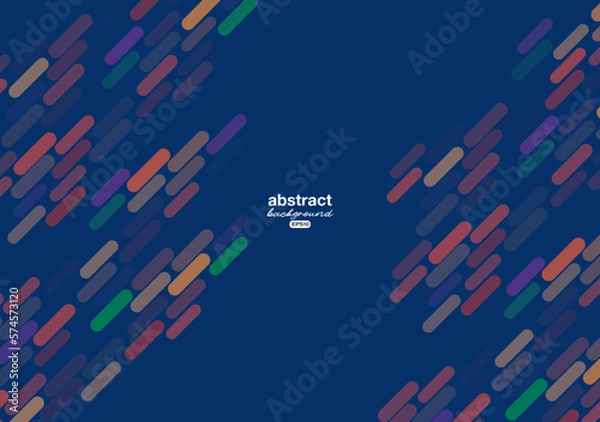 Fototapeta oval pill shape mosaic modern art technology background for advertisement banner,brochure,website landingpage, notebook cover vector eps.