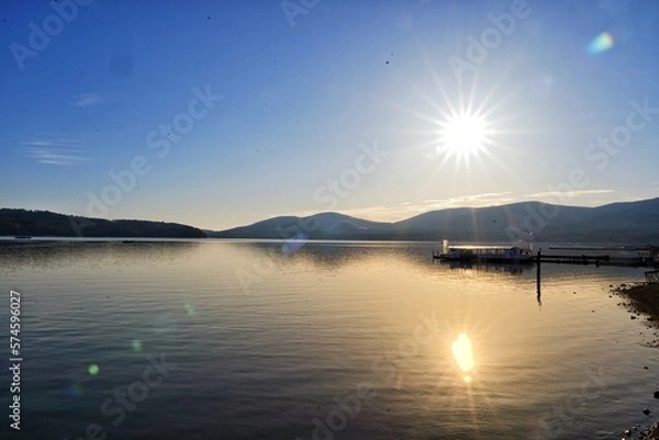 Obraz sunset on the lake