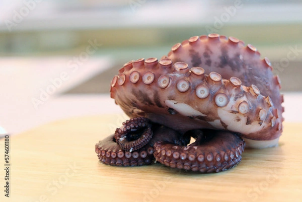 Fototapeta octopus on a tray