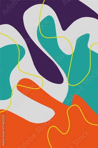 Fototapeta abstract liquid background. Creative illustration for backgrounds, posters, pamphlets, cards and design materials