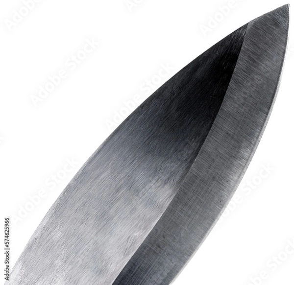 Fototapeta machete knife on a white background in hand