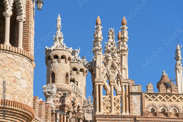 Obraz Architecture of different styles in the castle of Colomares, Benalmadena. Malaga. Spain
