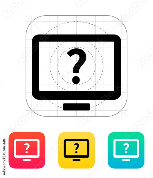 Fototapeta Help and FAQ desktop icon.