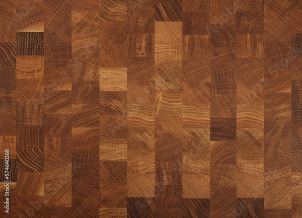 Obraz Wooded butcher end grain chopping block