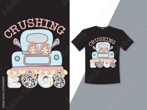 Obraz Crushing easter t-shirt design
