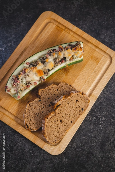 Obraz Gefüllte Zuchhini