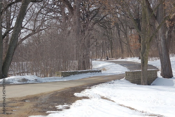 Fototapeta Winter road