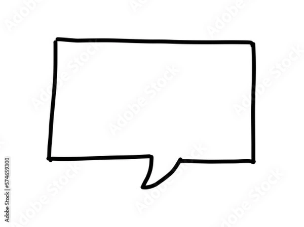 Fototapeta Speech bubble square
