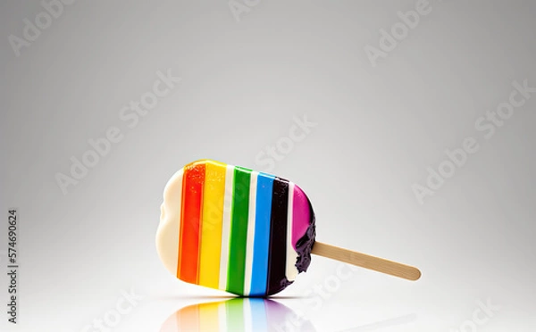 Obraz Popsicle illustration created with Generative AI technology