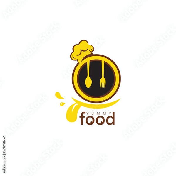 Obraz Chef Food Logo Vector Design Template