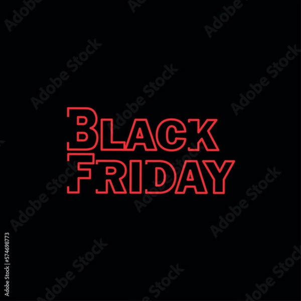Obraz Black Friday Special Offer Broken Letters