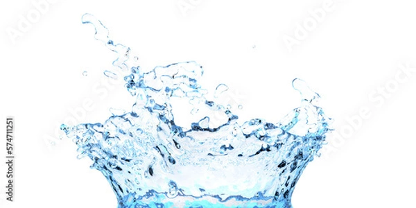 Fototapeta 背景を透過した水しぶきの素材